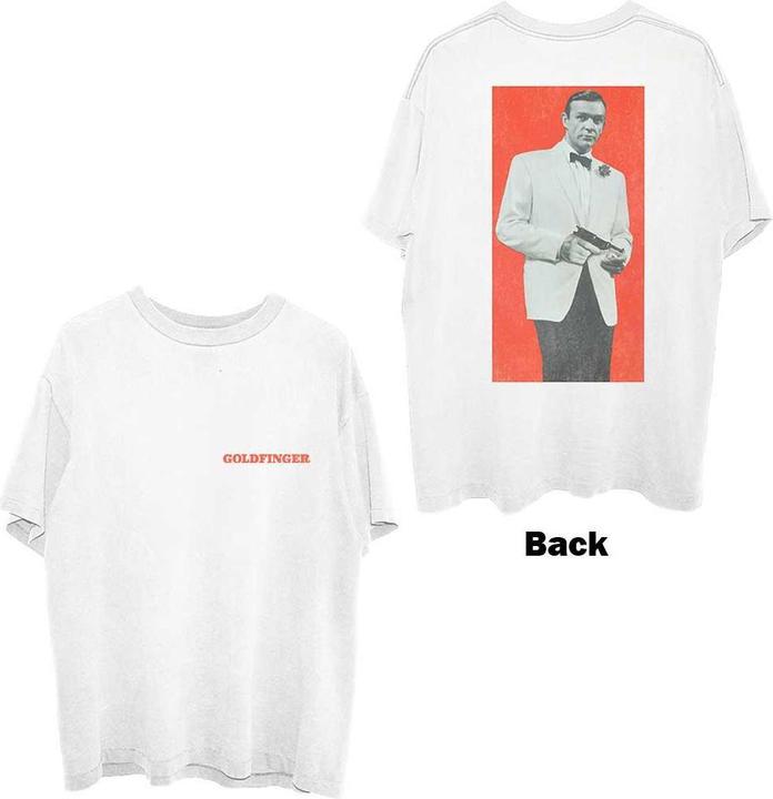 Actual product image James Bond Unisex Adult Goldfinger Profile T-Shirt (XXL)