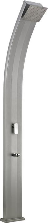Actual product image Steinbach Vertriebsgmbh Solar Shower Slim Line Deluxe, aluminium tank 24 l, 225 cm height, silver, 0