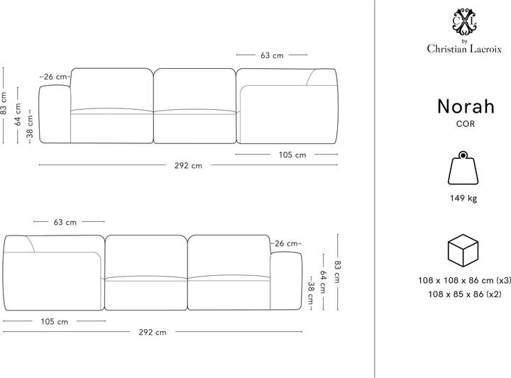 Actual product image CXL by Christian Lacroix Norah (Corner sofa)