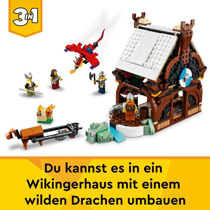 Actual product image LEGO Viking ship with Midgard serpent (31132, LEGO Creator 3-in-1)