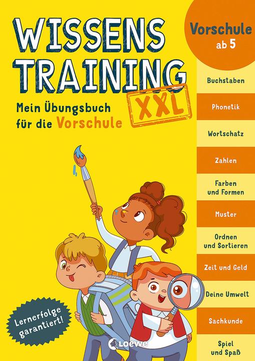 Immagine prodotto Wissenstraining XXL - Mein Übungsbuch für die Vorschule (Tedesco, Emily Bolam, George Ulrich, Kimble Mead, Sonja Fiedler-Tresp, Apprendimento e puzzle Loewe, Lisa Trumbauer, 2022)