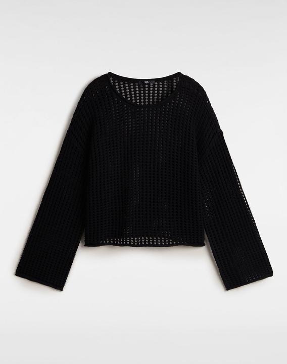 Actual product image Vans Mila Open Knit Crop Crew Black (L)