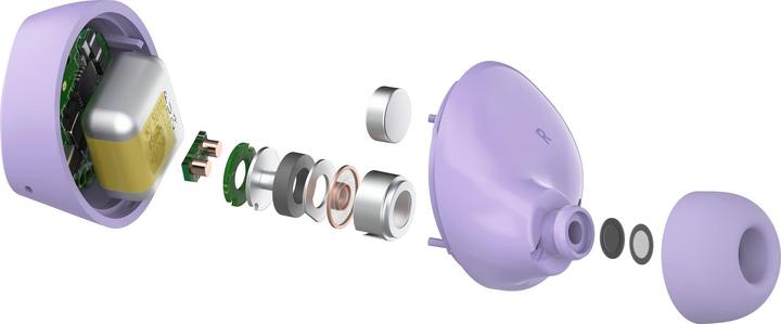 Produktbild Belkin wireless soundform bolt tws hellviolett (keine Geräuschunterdrückung, 38 h, Kabellos)