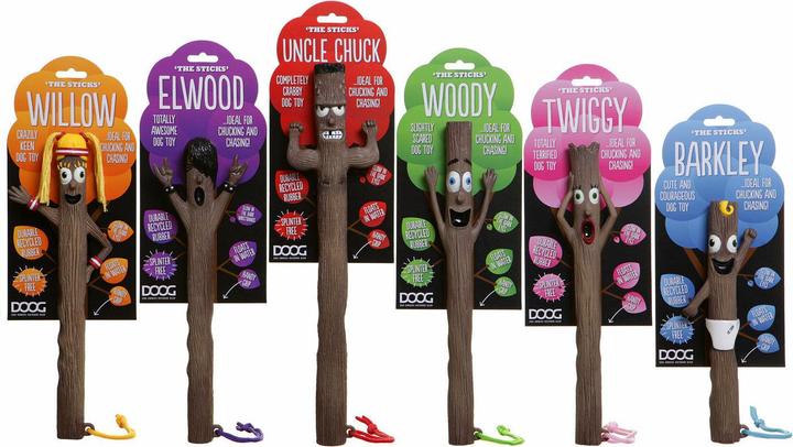 Actual product image Doog Dog toy Mr Stick Woody (Dog chew toy)
