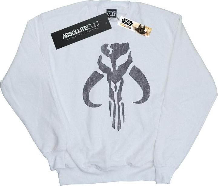 Actual product image Star Wars Mens The Mandalorian Banther Skull Sweatshirt (S)