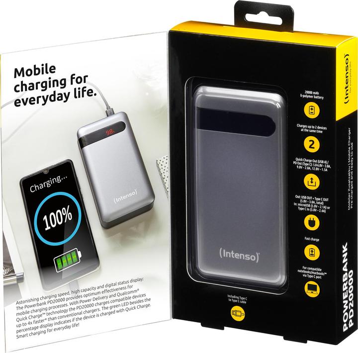 Immagine prodotto Intenso PD20000 (20000 mAh, 74 Wh)