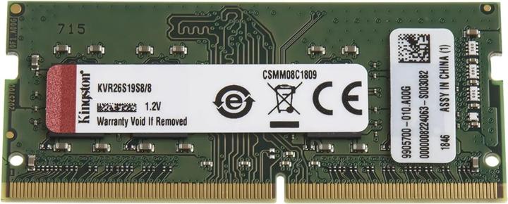 Produktbild Kingston ValueRAM (1 x 8GB, 2666 MHz, DDR4-RAM, SO-DIMM)