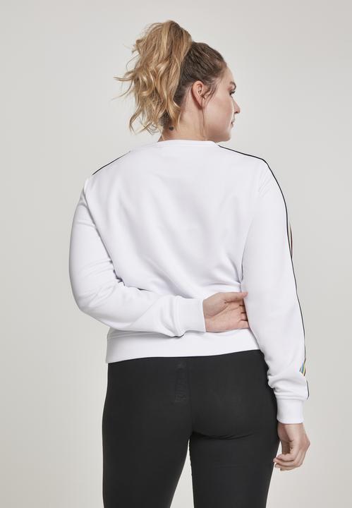 Actual product image Urban Classics Ladies Multicolor Taped Sleeve Crewneck (3XL)