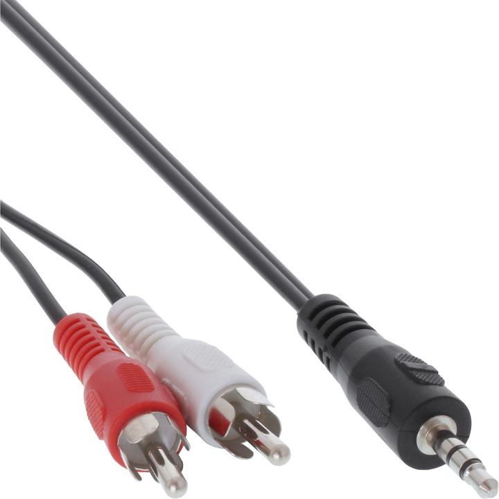 Immagine prodotto InLine Cavo a pinza/jack (0.50 m, Cinch, Connettore da 3,5 mm (AUX))