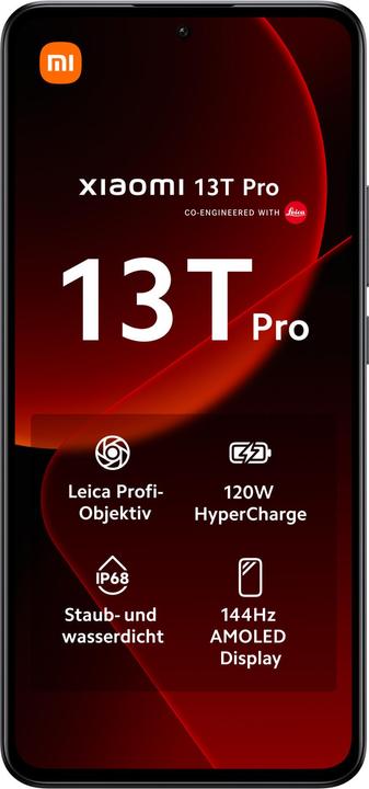 Immagine prodotto Xiaomi 13T Pro (512 GB, Nero, 6.67", Doppia SIM, 50 Mpx, 5G)