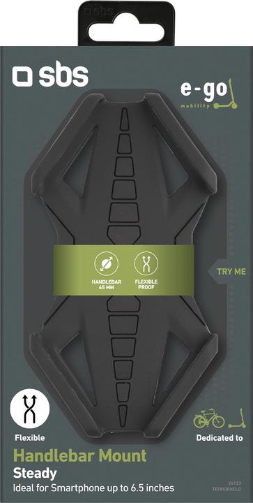 Image du produit SBS Support silicone pour téléphone portable jusqu'à 6.5" pour vélo/scooter