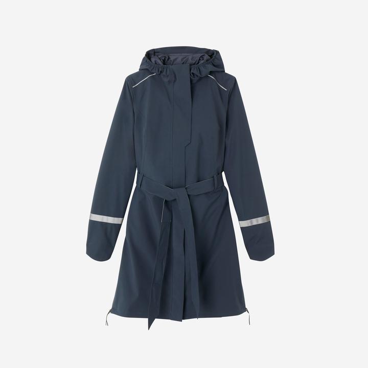 Produktbild Btwin Regentrenchcoat City 940 wasserdicht Damen marineblau (L)