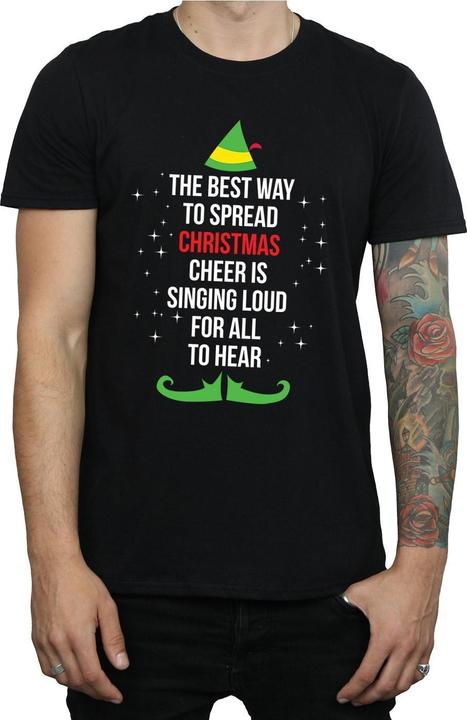 Produktbild Elf Christmas Cheer Text TShirt (S)