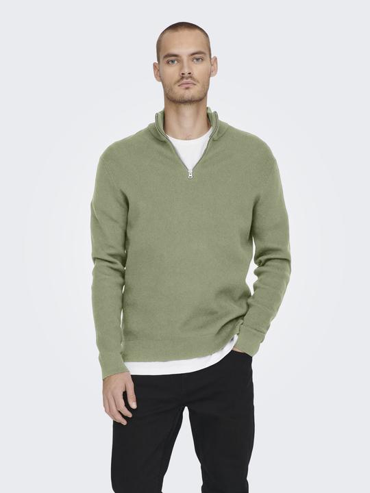 Image du produit Only & Sons Onsphil Reg 12 Struc Half Zip Knit Noos (XS)