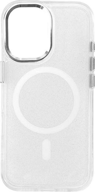 Actual product image Hurtel Glitter Case MagSafe for iPhone 16 - white with glitter (Apple iPhone 16)