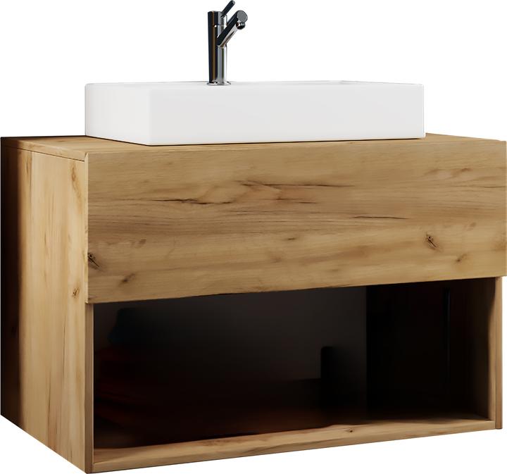 Image du produit VCM 2 pcs. bloc de bain lavabo tiroir Meuble de salle de bain "Lendas II