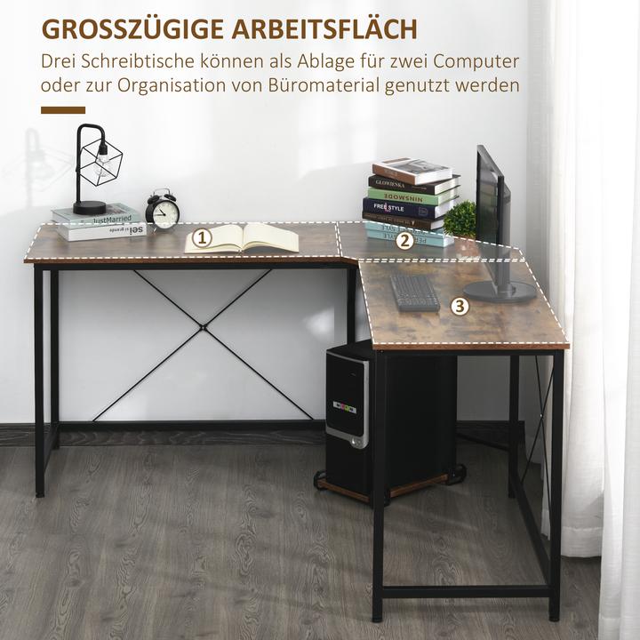 Immagine prodotto Homcom Scrivania ad angolo (150 x 150 x 75 cm)