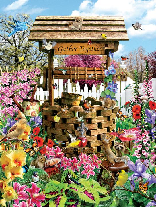 Image du produit Sunsout Puzzle 1000 pièces Oiseaux au Puits de Souhait (1000 pièces)