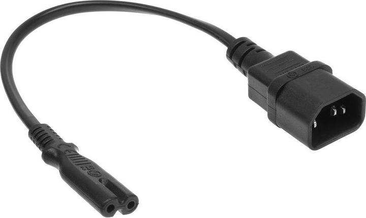 Image du produit Powercord C14 - C7 black 0.2 m (0.20 m)