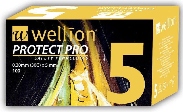 Image du produit Wellion Aiguilles de sécurité Protect Pro 5mm (Aiguilles de stylo + aiguilles jetables)