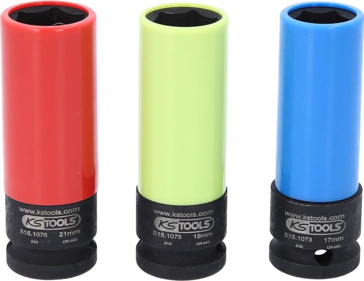 Produktbild KS Tools Stecknuss Satz (21 mm, 18 mm, 20 mm, 19 mm, 17 mm)
