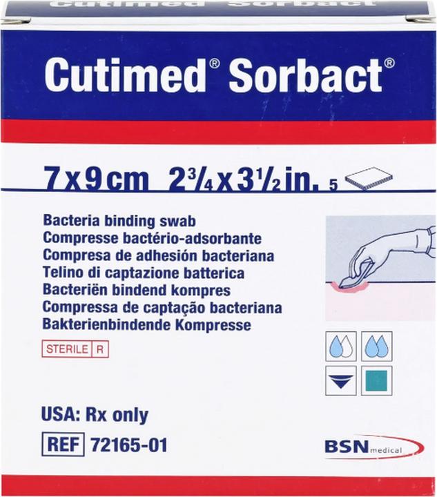 Energy Label BSN Cutimed Sorbact Contact 7x9cm 5 Stk