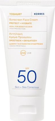 Actual product image Korres Yoghurt Sunscreen Face Cream SPF 50 (Suntan cream, SPF 50, 50 ml)