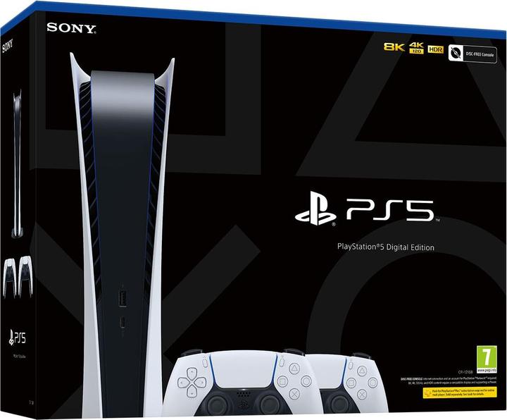 Produktbild Sony PlayStation 5 Digital Edition - Two DualSense Wireless Controllers Bundle (PS5)