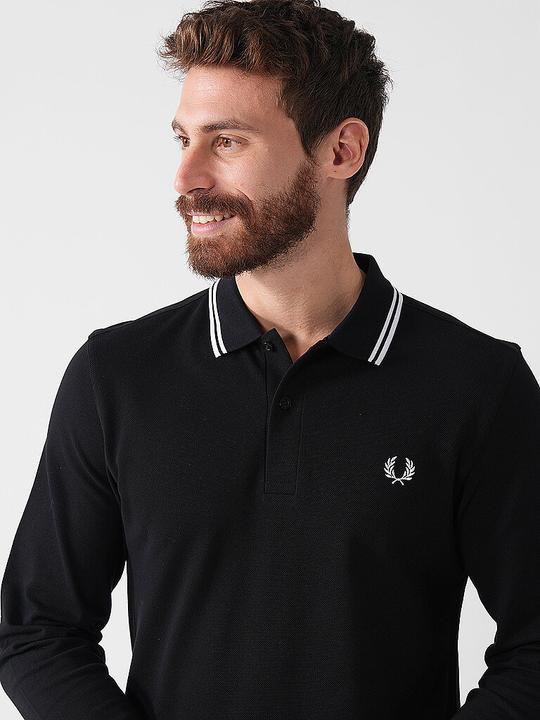 Produktbild Fred Perry Twin Tipped Polo Long Sleeve black (M)