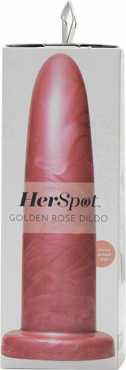 Actual product image Fleshlight HerSpot Dildo Golden Rose Large