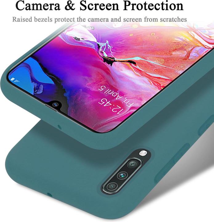 Productafbeelding Cadorabo TPU Liquid Silicone Case Cover (Samsung Galaxy A70, Samsung Galaxy A70S)