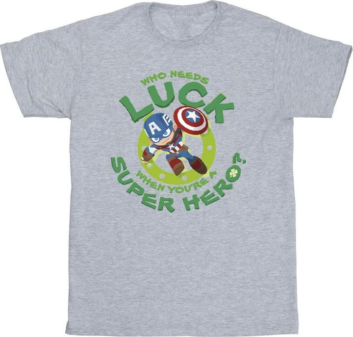 Immagine prodotto St Patrick's Day Captain America Luck Maglietta Uomo (3XL)