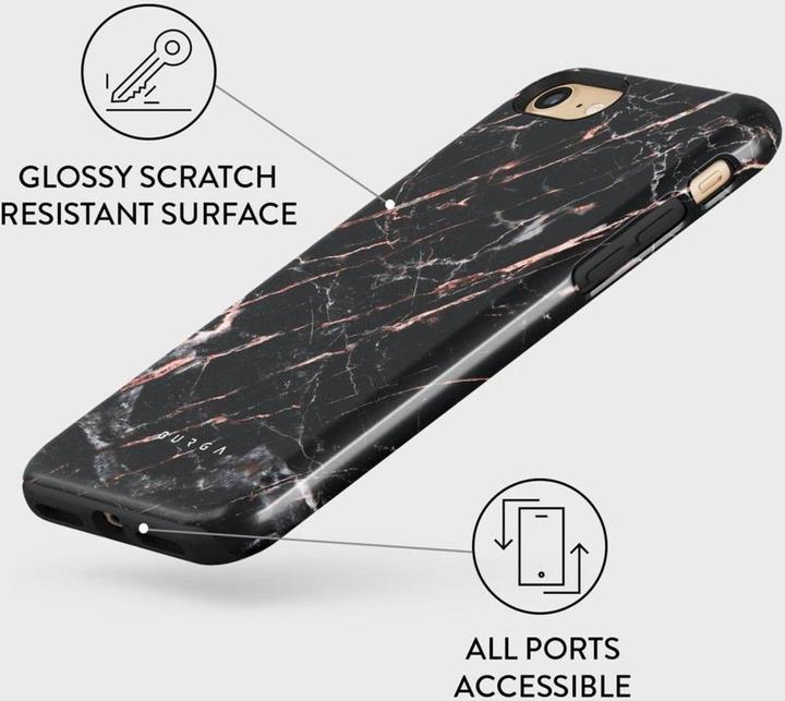 Actual product image Burga Tough Case Apple iPhone 7/8/SE (2020/2022) - Rose Gold Marble (Apple iPhone SE (2nd Gen), Apple iPhone 7, Apple iPhone 8, Apple iPhone SE (3rd Gen))