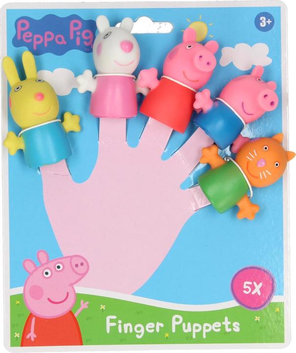 Wins Holland Pupazzi da dito di Peppa Pig, 5 pezzi.