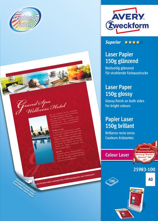 Image du produit Avery Papier laser Superior Colour (150 g/m², A3, 1 x)