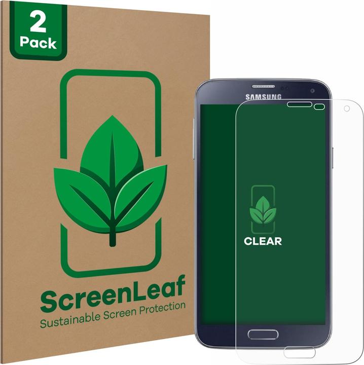 Actual product image ScreenLeaf Protective film sustainable screen protector screen protector film clear transparent (2 Piece, Samsung Galaxy S5 Neo)
