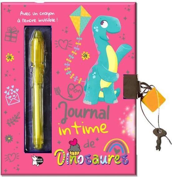 Image du produit Mon journal intime de dinosaures : avec un crayon à l'encre invisible (Collectif, Français)