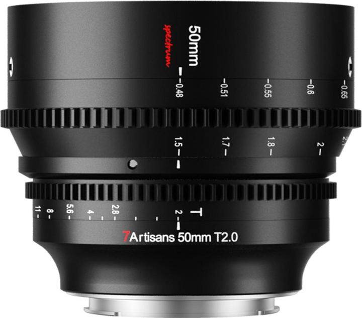 7artisans Spectrum 50mm T2.0 con attacco L (L-mount, Full-frame)