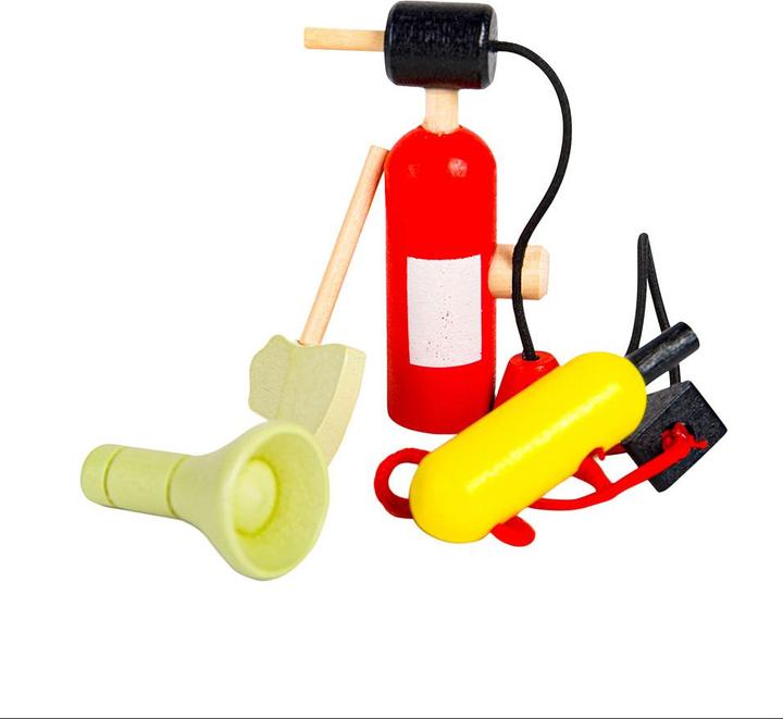 Produktbild Bigjigs Tidlo Puppenhaus-Puppen aus Holz, Feuerwehrleute, 4-tlg.