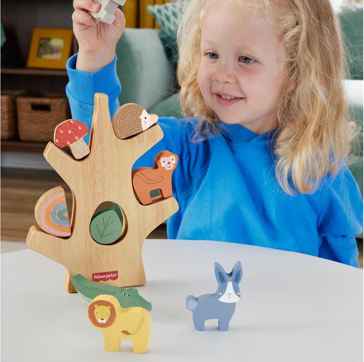 Immagine prodotto Fisher-Price Albero di equilibrio in legno animal fun
