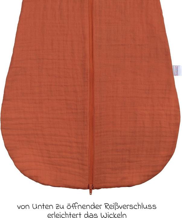 Image du produit Makian Schlafsäcke Musselin-Schlafsack - Terracotta - Gr. 60 (100 cm, 1.0 TOG)