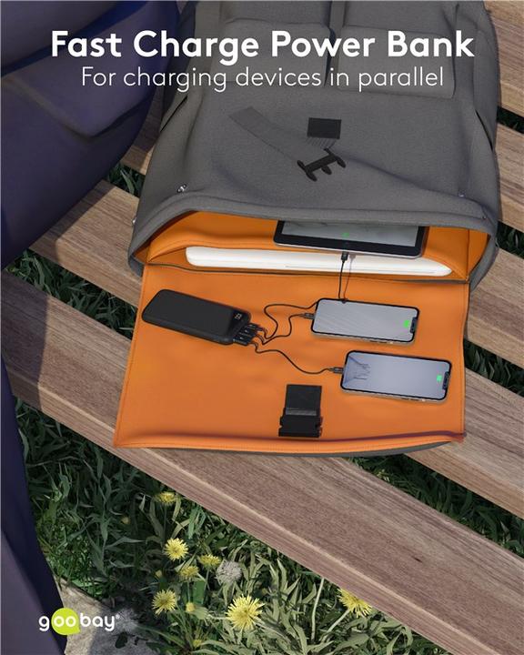 Produktbild Goobay Schnelllade-Powerbank (10000 mAh, 22.50 W, 37 Wh)