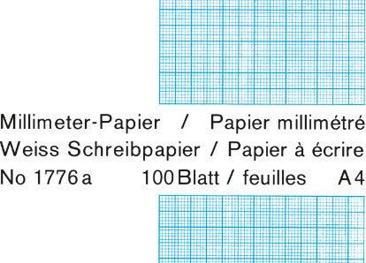 Produktbild Favorit Milimeterpapier Block (A4, Kariert)
