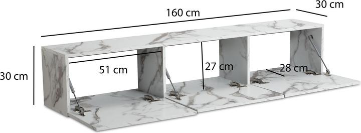 Produktbild FineBuy TV Schrank (160 x 30 x 30 cm)