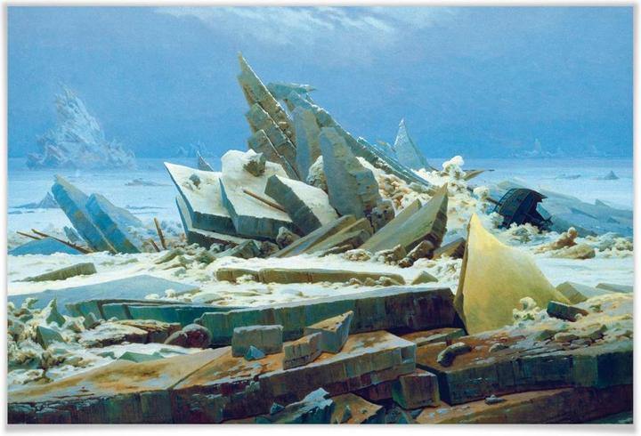 Produktbild Trenddeko Friedrich - Das Eismeer (90 x 60 cm)