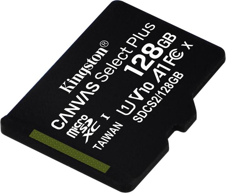 Actual product image Kingston Canvas Select Plus (128 GB, microSDXC, U1, UHS-I)