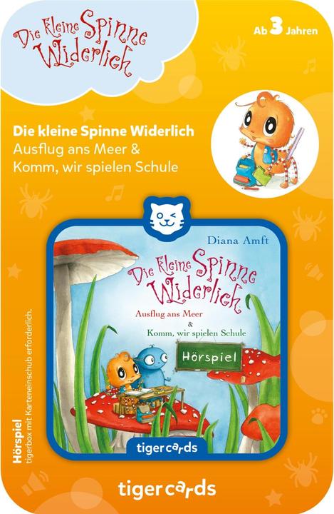 Image du produit Tigermedia tigercard - Die kleine Spinne Widerlich - Zwei Geschichten (Ausflug ans Meer & Komm, wir spielen...