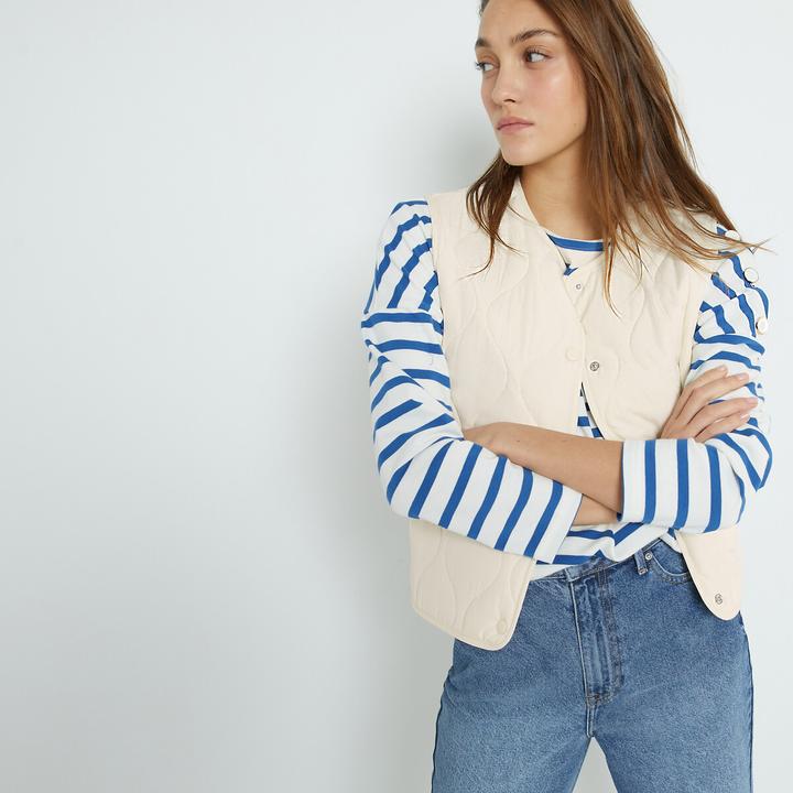 Produktbild La Redoute Collections Steppgilet mit Druckknöpfen (50)