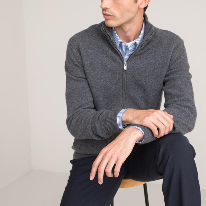Produktbild La Redoute Collections Strickjacke aus 100% Lambswool (XXL)