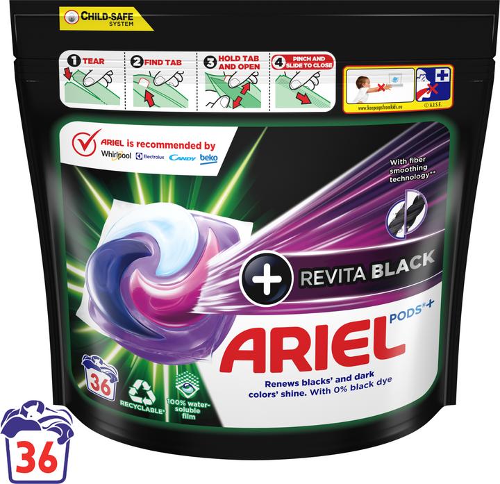 Produktbild Ariel Revita Black (36 Waschgänge, Caps)